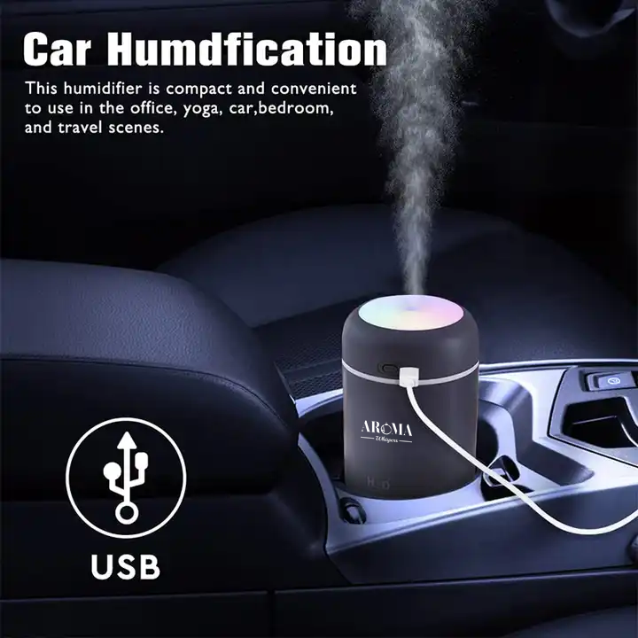 Portable Car Ultrasonic Atomizer USB Air Humidifier